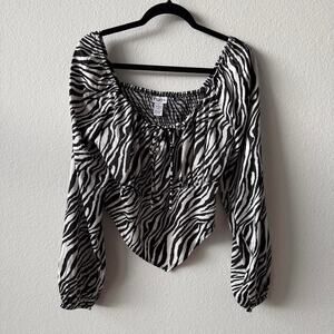 Black white zebra print